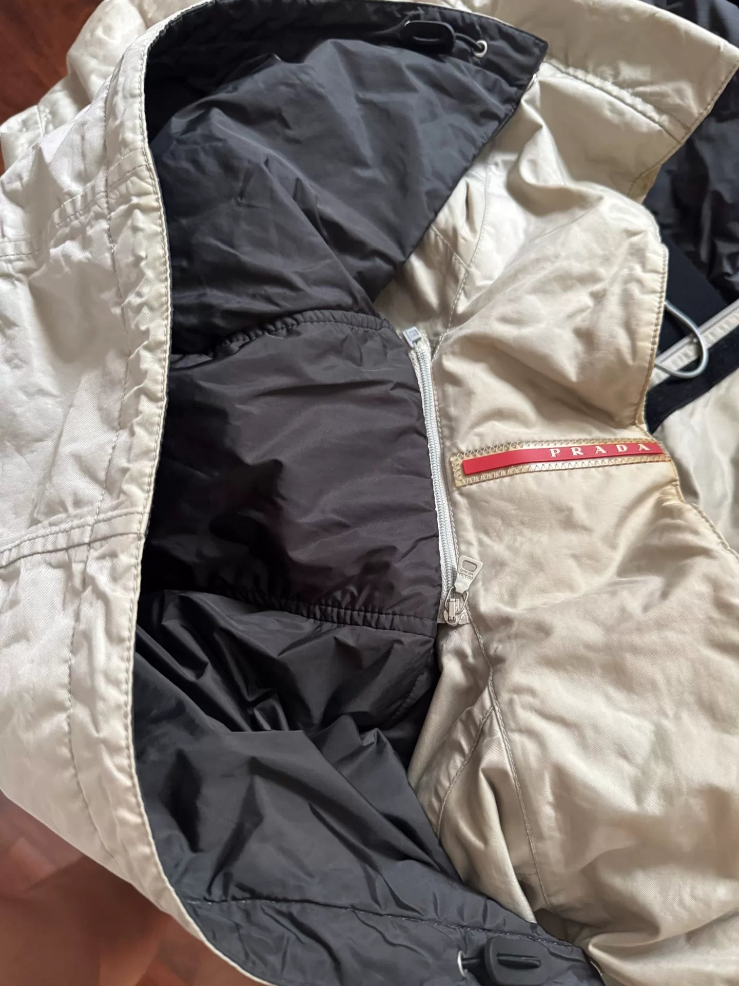 Prada Sport Padded Ski Jacket with Retractable Cable Lock