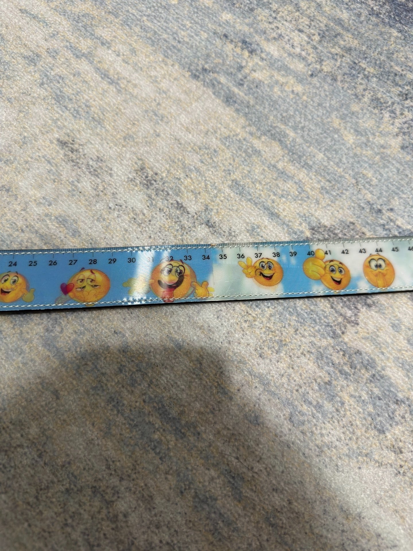 Vetements AW18 Holographic Emoji Ruler Belt