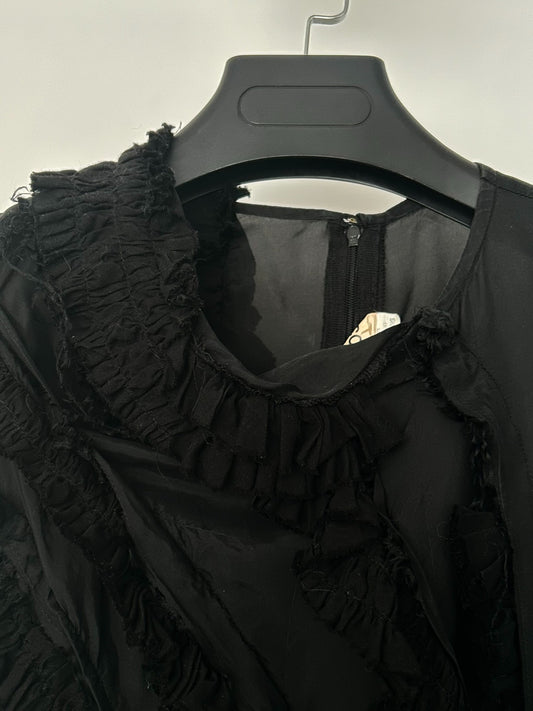 Comme des Garçons Fall/Winter 2014 "Roses and Blood" Silk Ruffled Top