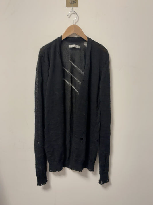 Number (N)ine SS02 Distressed Knit Cardigan