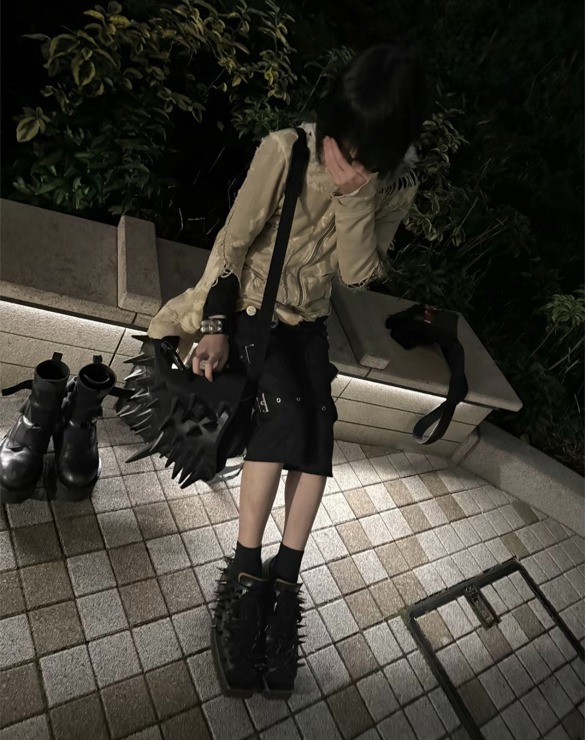 The Old Curiosity Shop "Spiked Hog-Toe" Leather Shoes