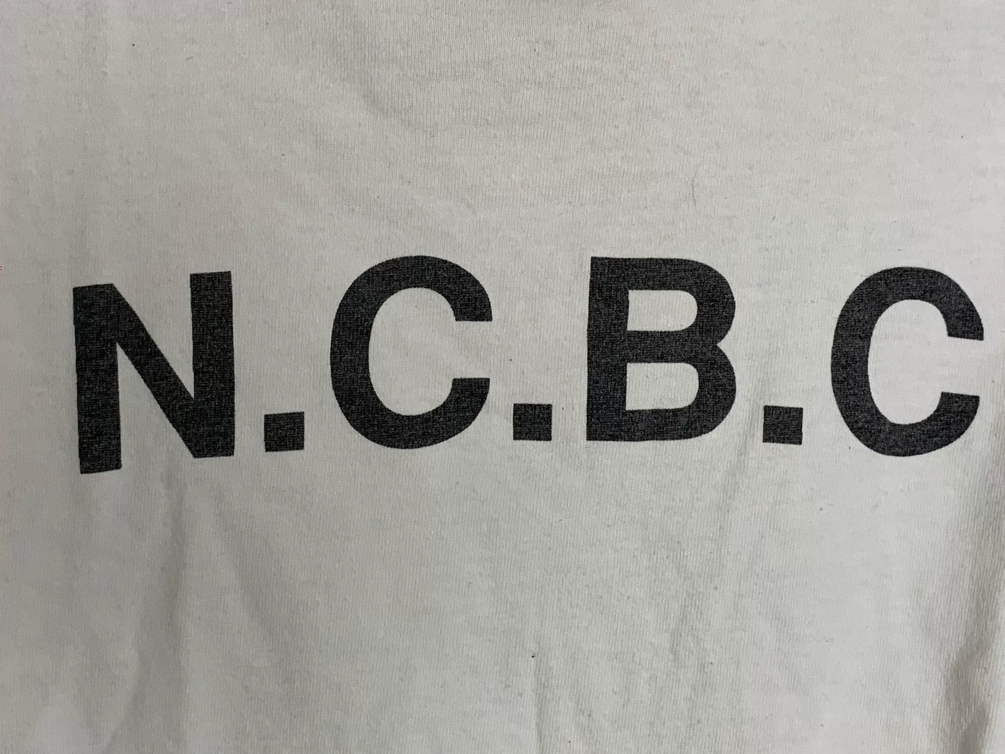 Undercover 1999 "N.C.B.C." Slogan Graphic T-Shirt