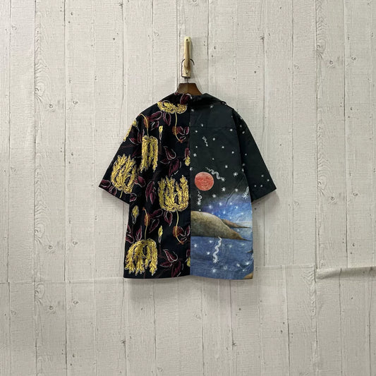 Prada FW16 "Impossible True Love" Split Print Shirt
