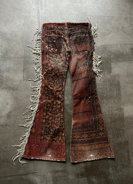 If Six Was Nine "Carpet" Fringe Flared Pants