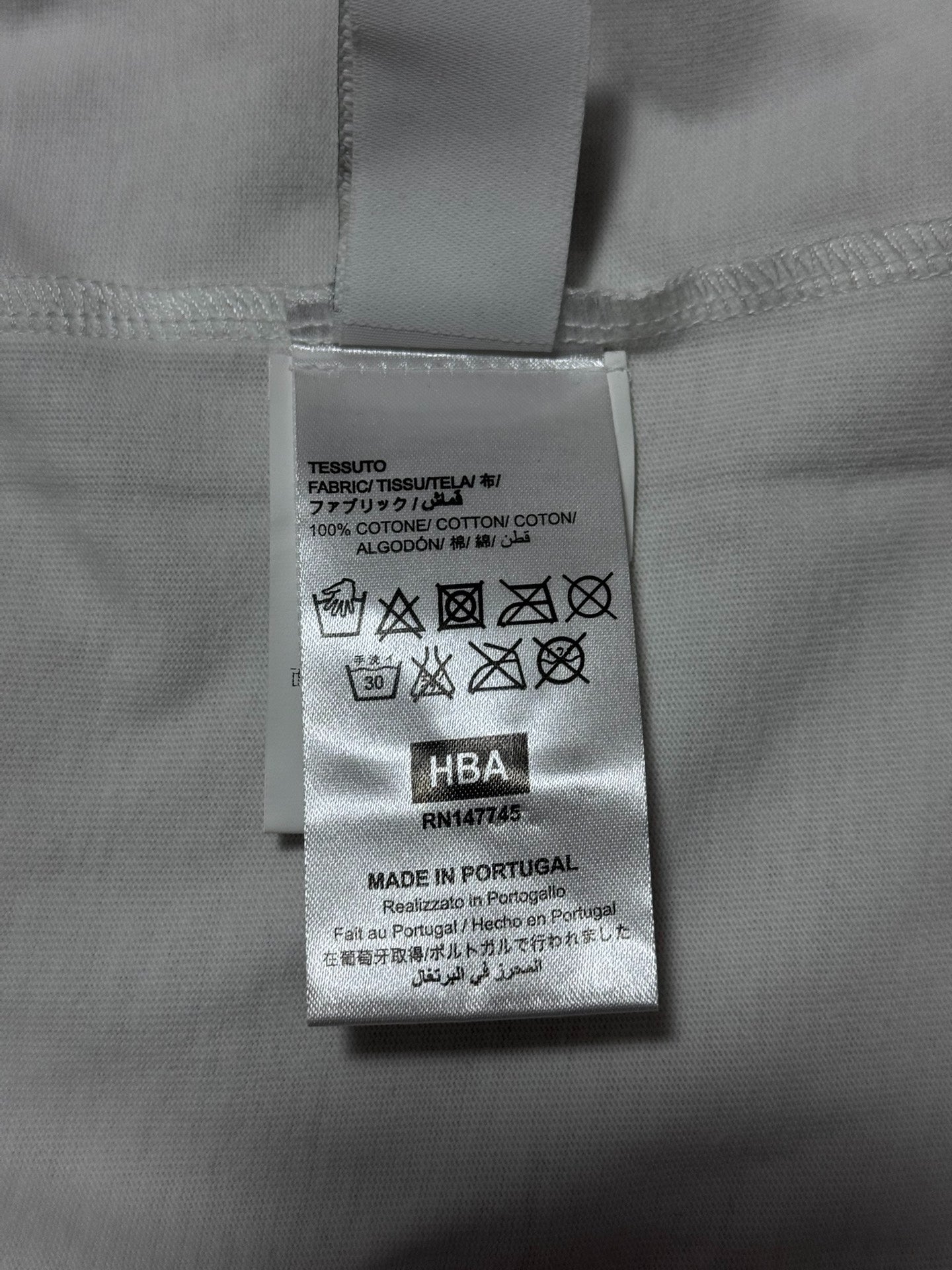 Hood By Air (HBA) SS16 "Montgomery Graduation" Distorted Portrait Layered T-Shirt