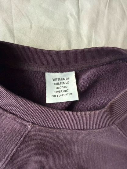 Vetements F/W 2017 Unskinny Sweatshirt