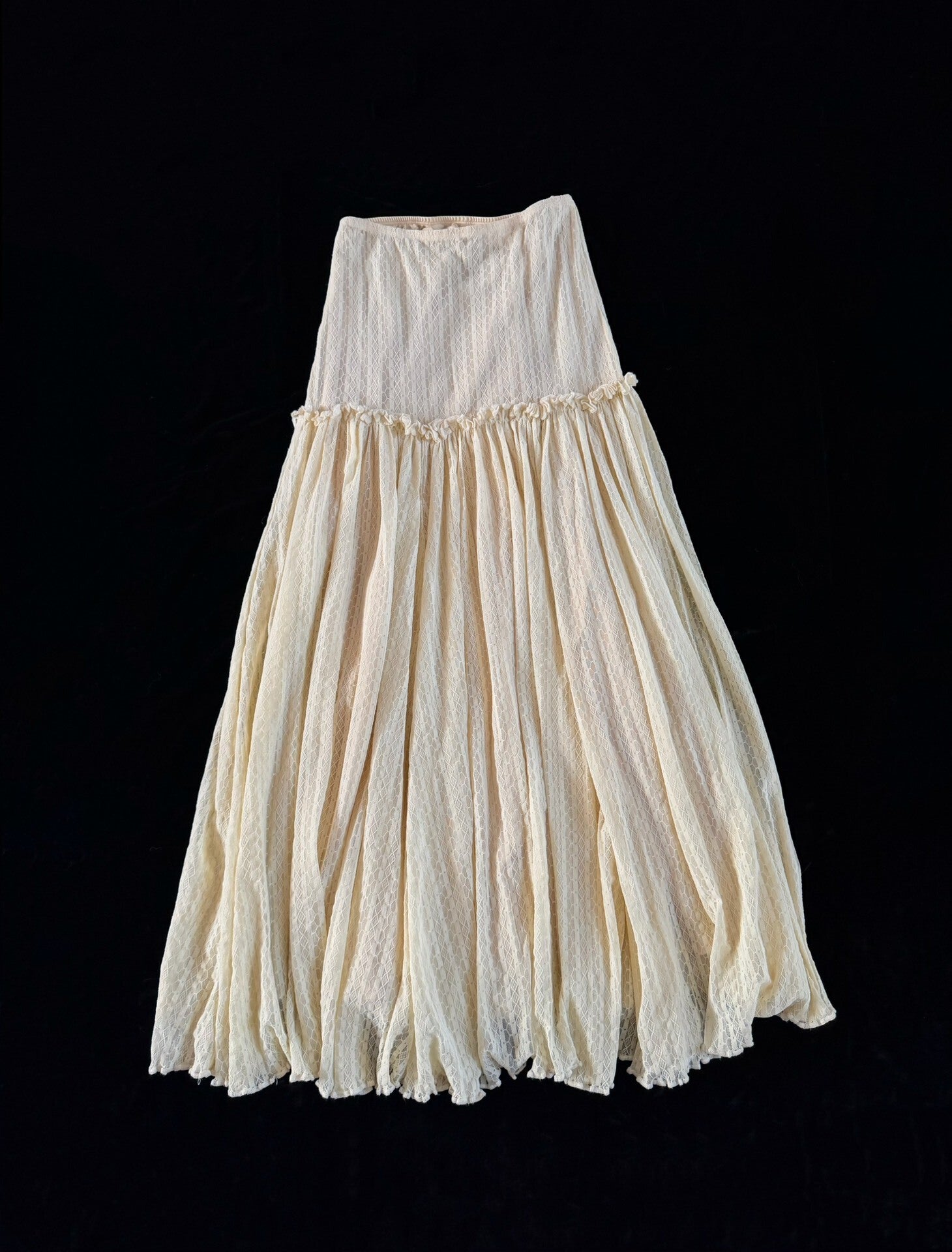 Vintage Jean Paul Gaultier Layered Mesh Maxi Skirt