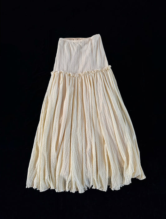 Vintage Jean Paul Gaultier Layered Mesh Maxi Skirt