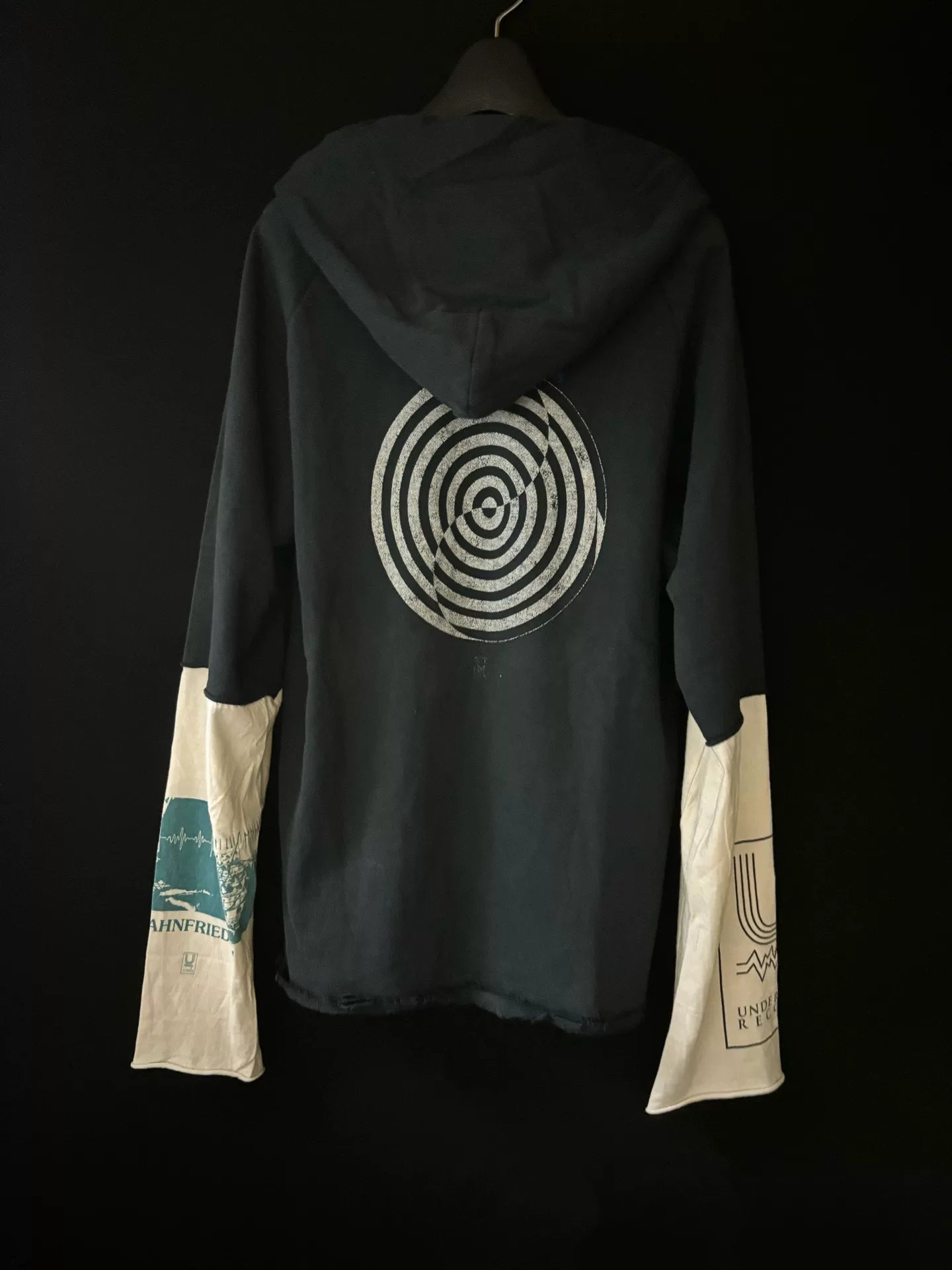 UNDERCOVER SS06 "T" Distressed Layered "Wormhole" Hoodie