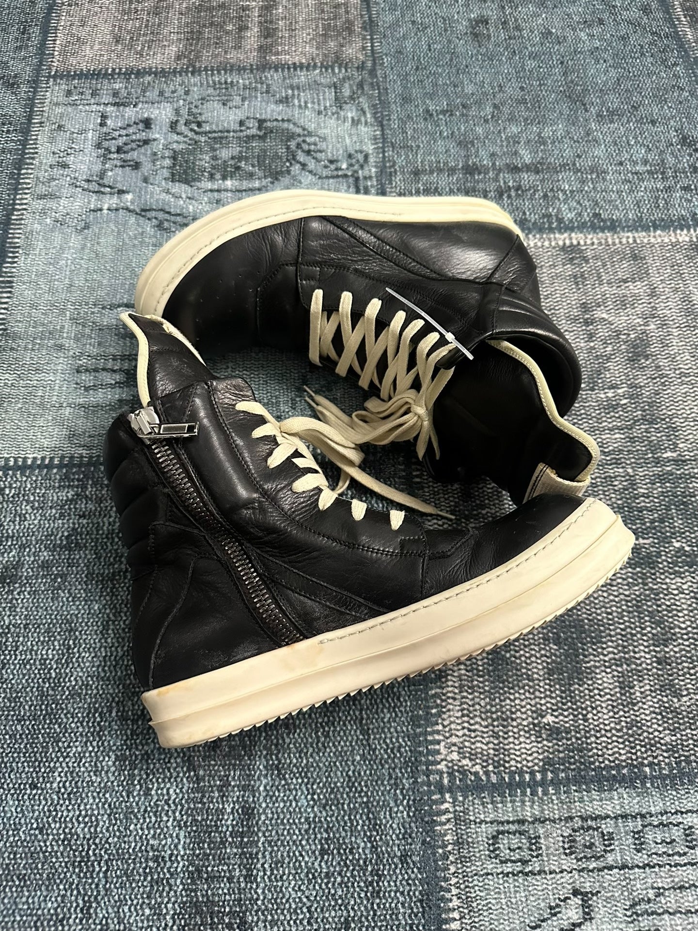 Rick Owens Mainline "Geobasket" High-Top Sneakers