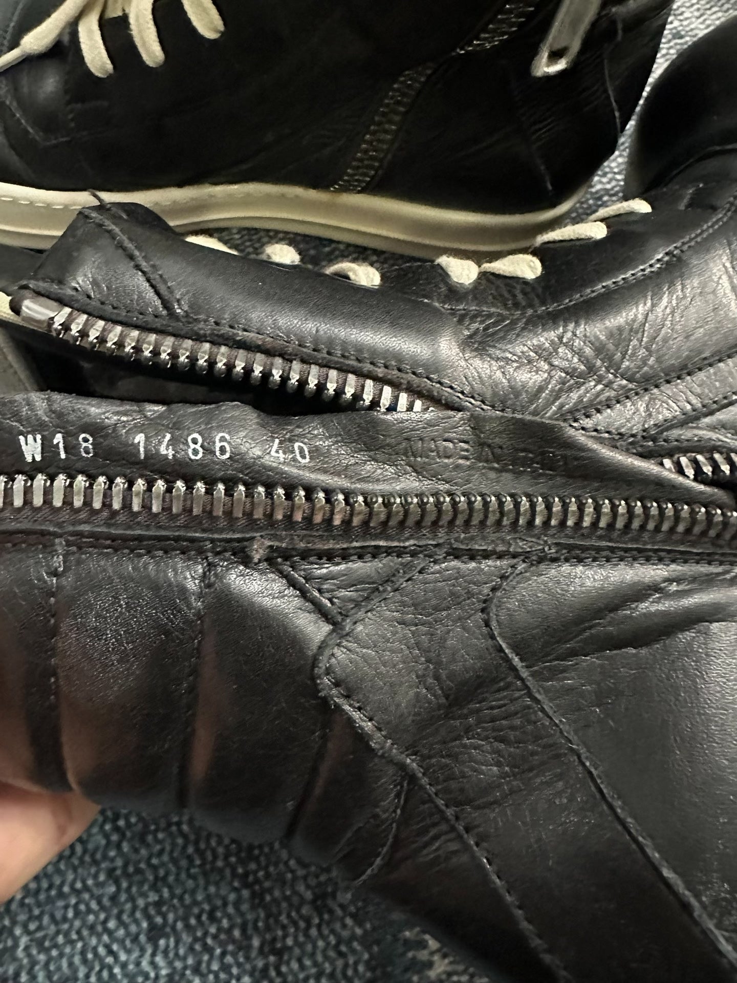 Rick Owens Mainline "Geobasket" High-Top Sneakers