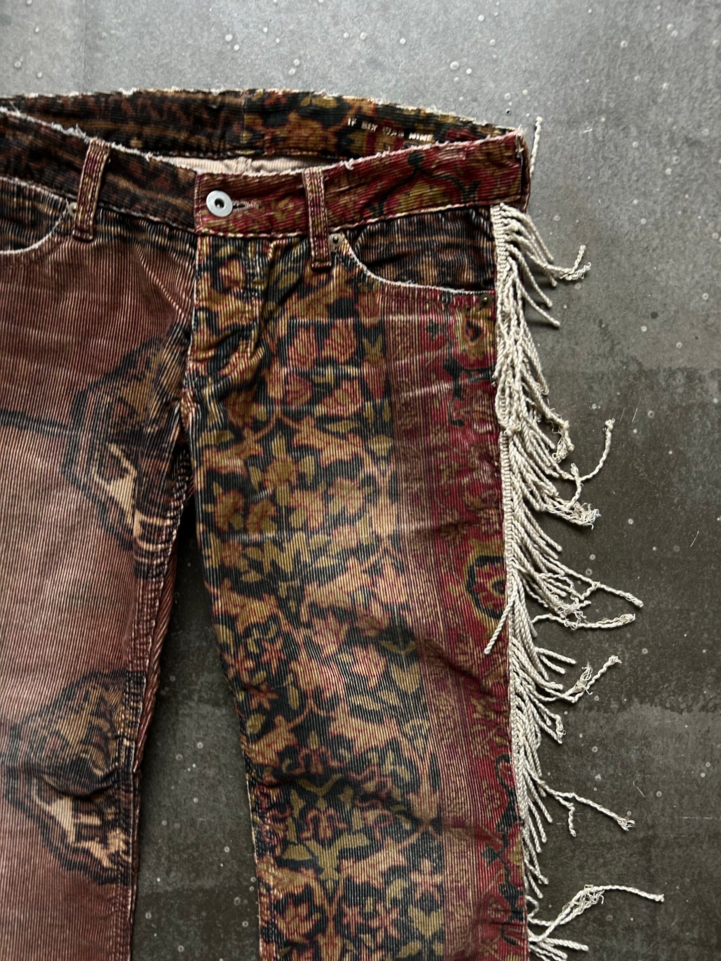 If Six Was Nine "Carpet" Fringe Flared Pants