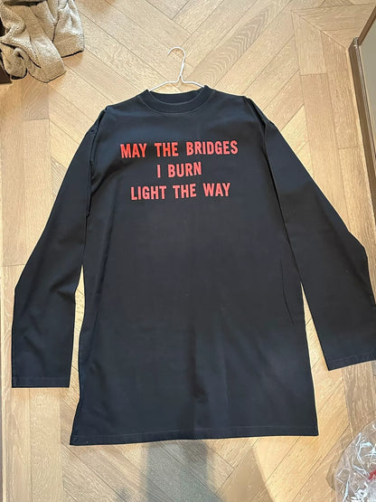 Vetements 2017 "May The Bridges I Burn Light The Way" Archival Long Sleeve T-Shirt