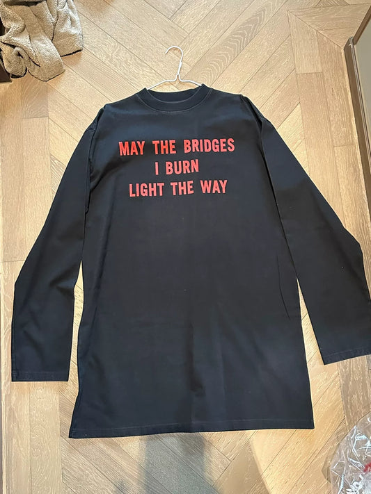 Vetements 2017 "May The Bridges I Burn Light The Way" Archival Long Sleeve T-Shirt
