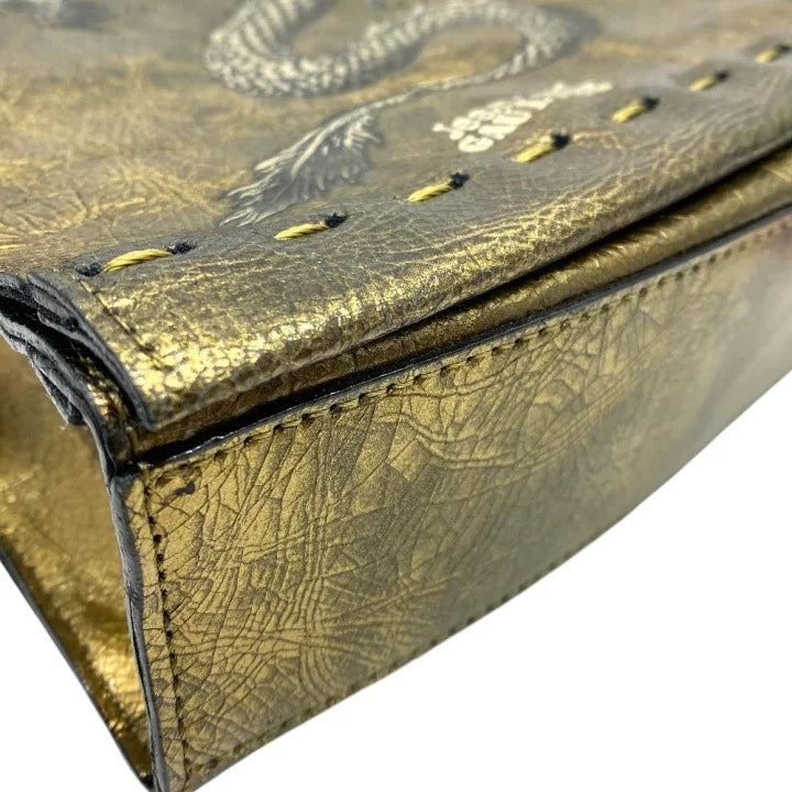 Vintage Jean Paul Gaultier Metallic Dragon Crossbody Bag