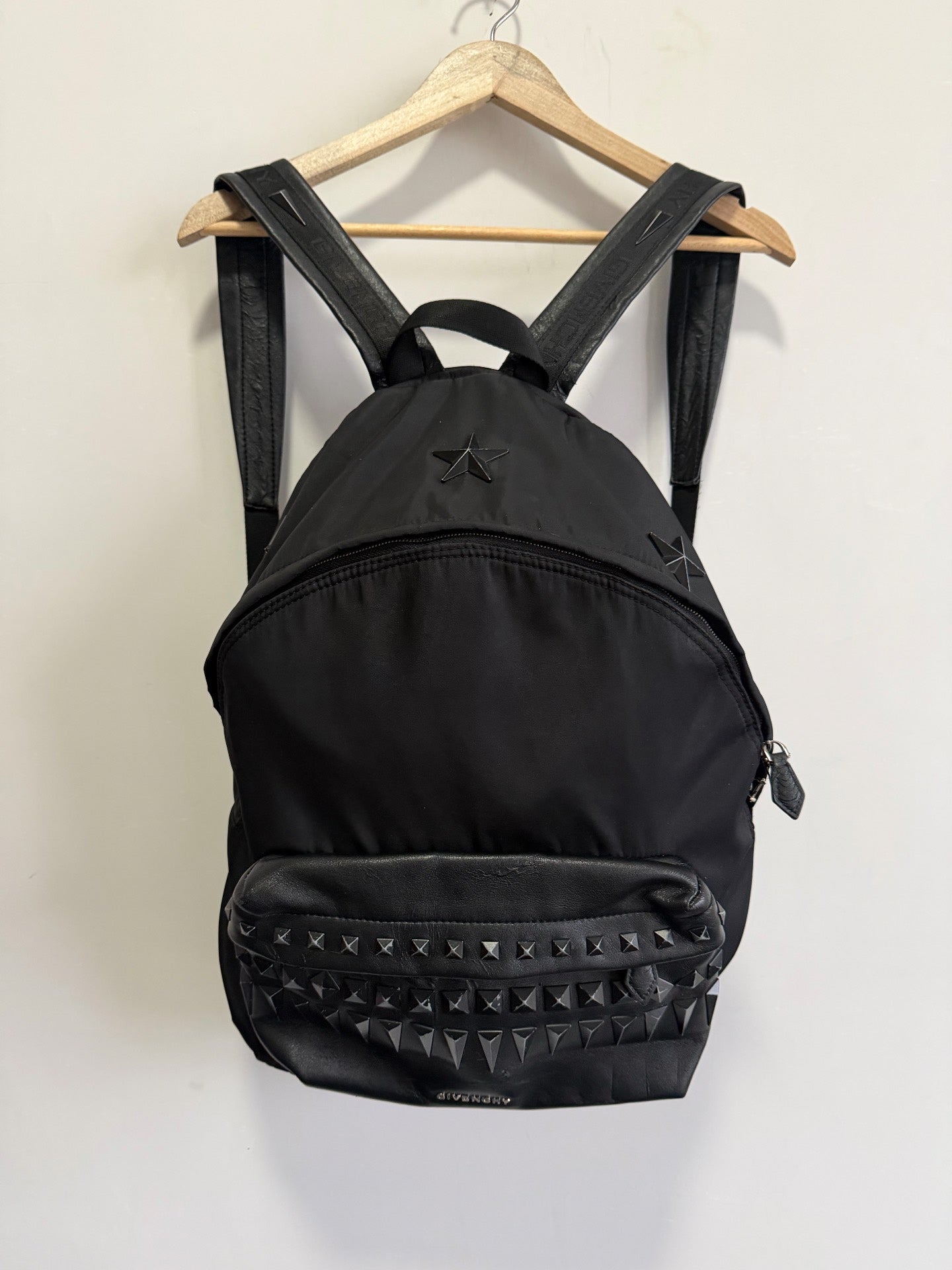 Givenchy Studded Nylon & Leather Backpack