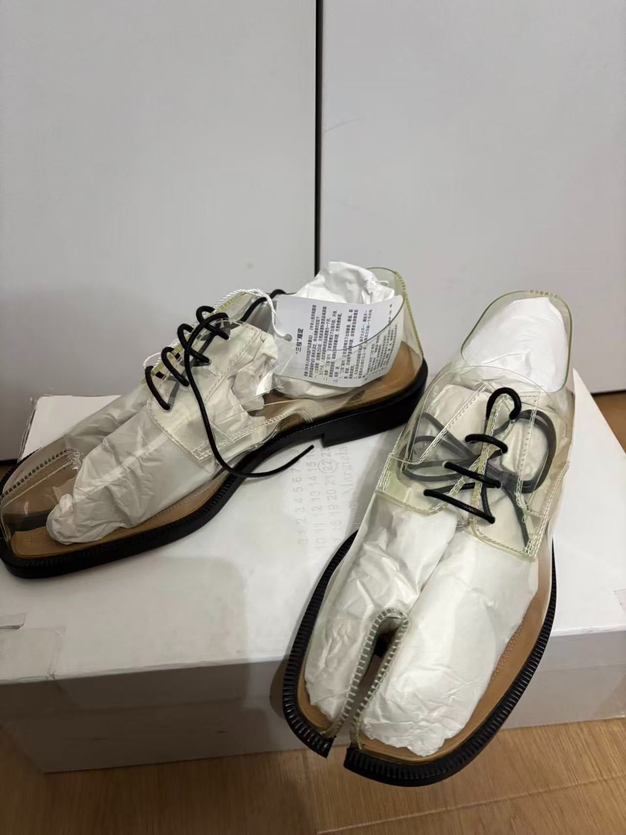 Maison Margiela Lace-Up Transparent Tabi