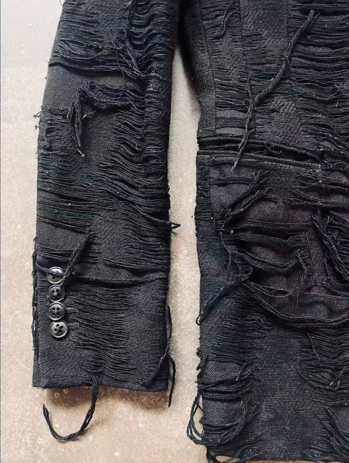 The Viridi-anne Early Archival "Destroyed" Wool Jacket