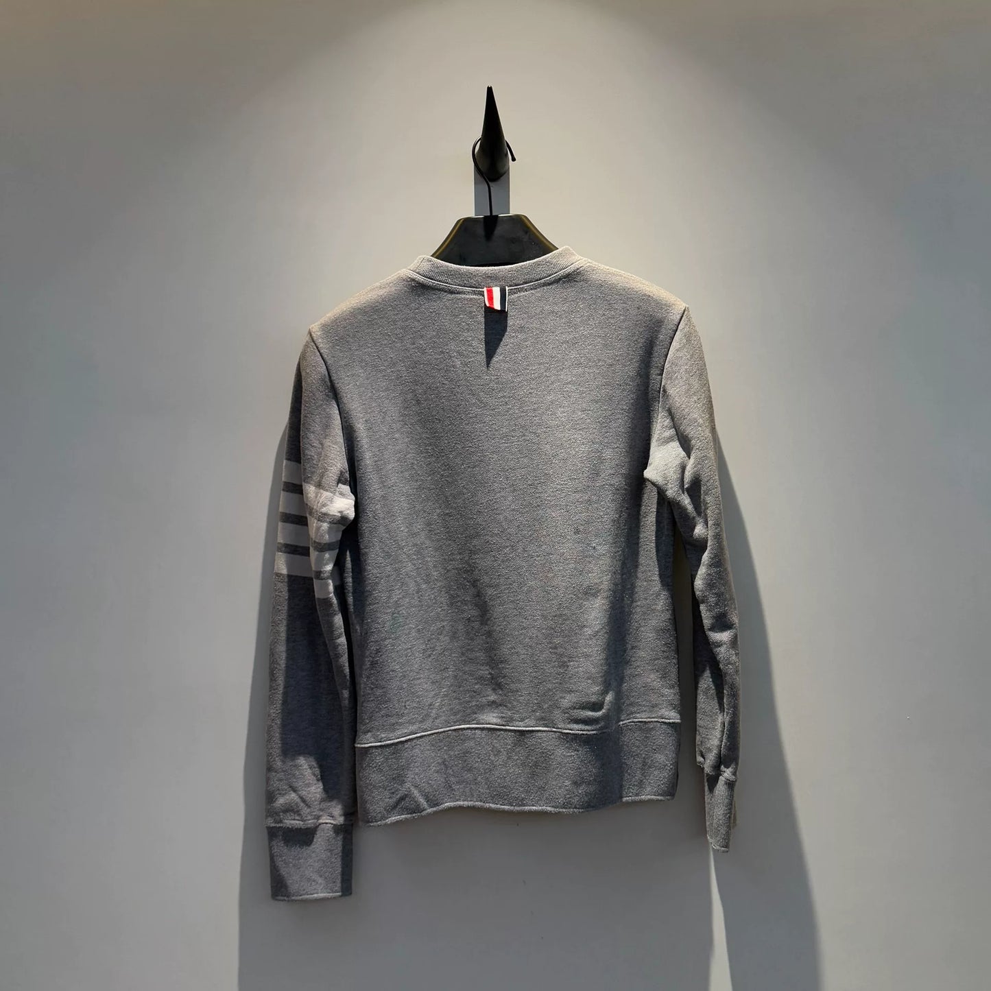 Thom Browne Classic 4-Bar Heather Grey Sweatshirt