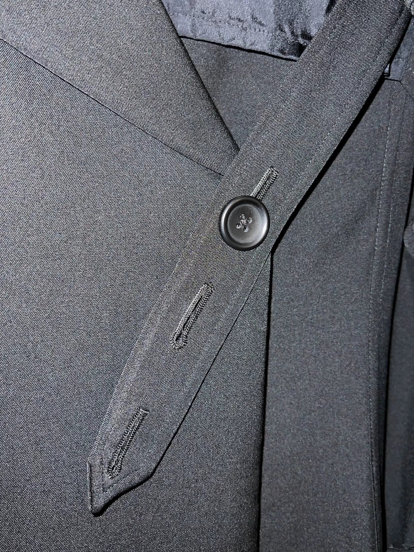 Yohji Yamamoto Pour Homme AW21 Embroidered Crow Wool Coat