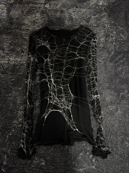 Alice Auaa "Spider Web" Long Sleeve Knit