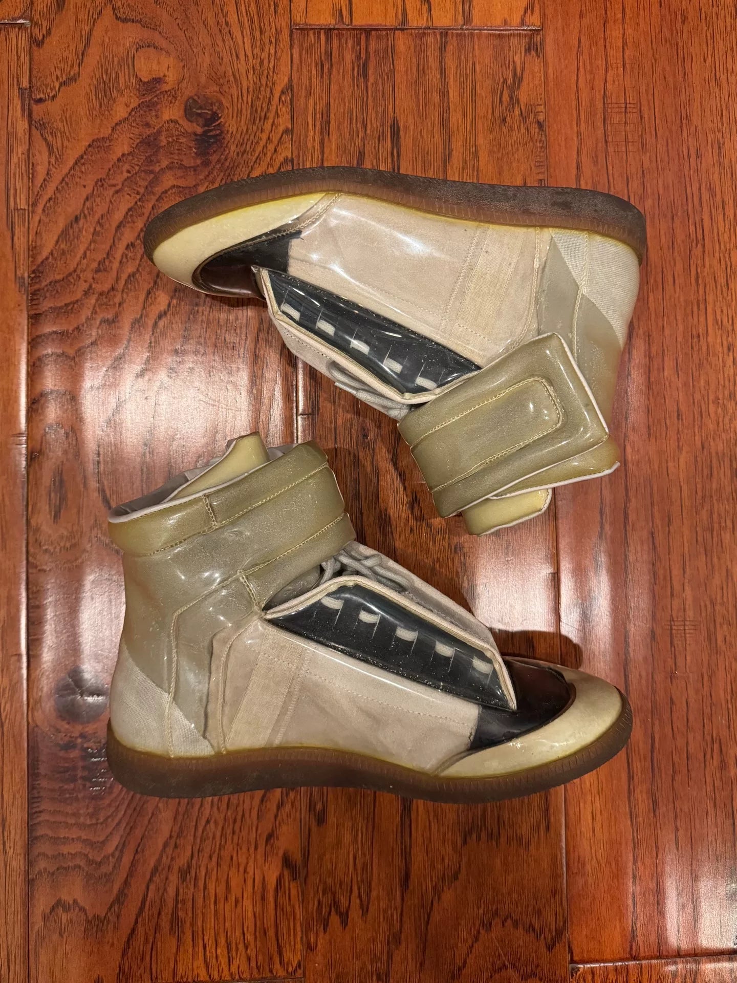 Maison Martin Margiela "Future" Transparent Vinyl High-Top Sneakers