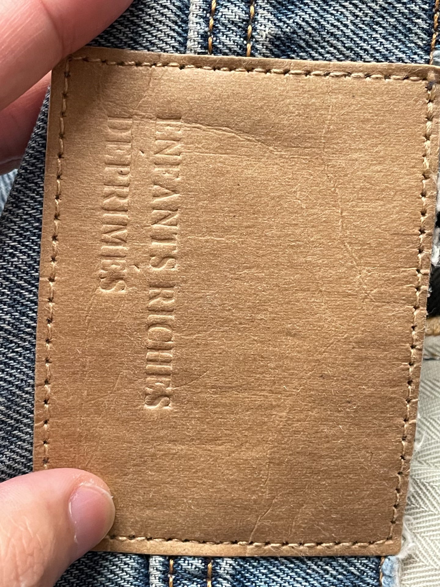 Enfants Riches Déprimés (ERD) 23FW Artisanal Distressed Flare Denim