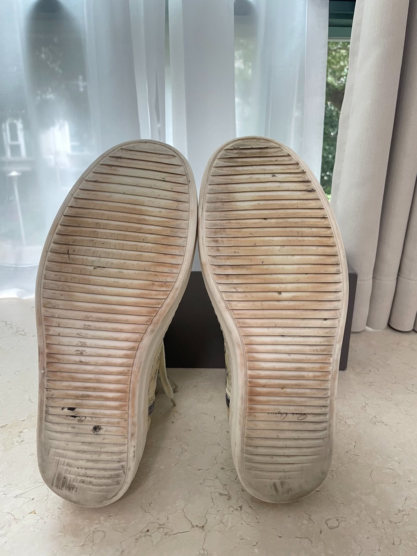 Rick Owens Mainline "Milk" Deer Leather Ramones High-Tops