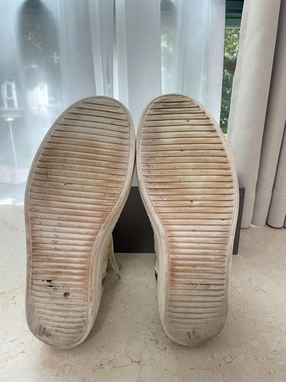 Rick Owens Mainline "Milk" Deer Leather Ramones High-Tops