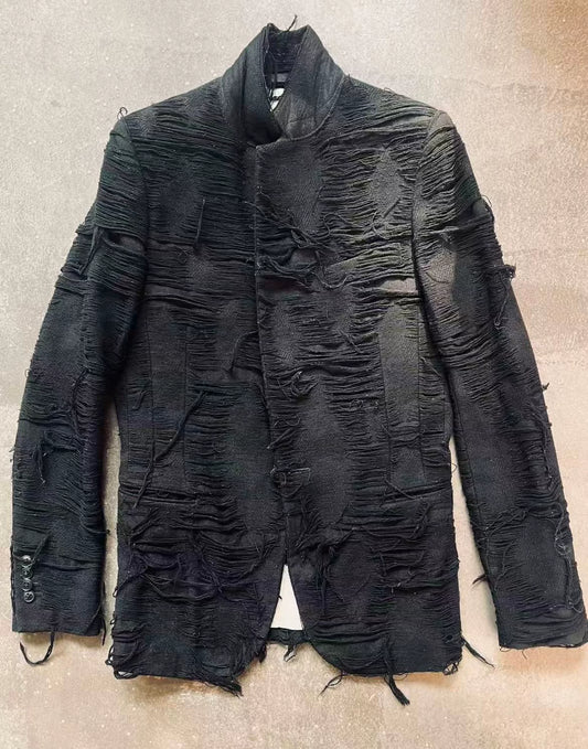 The Viridi-anne Early Archival "Destroyed" Wool Jacket