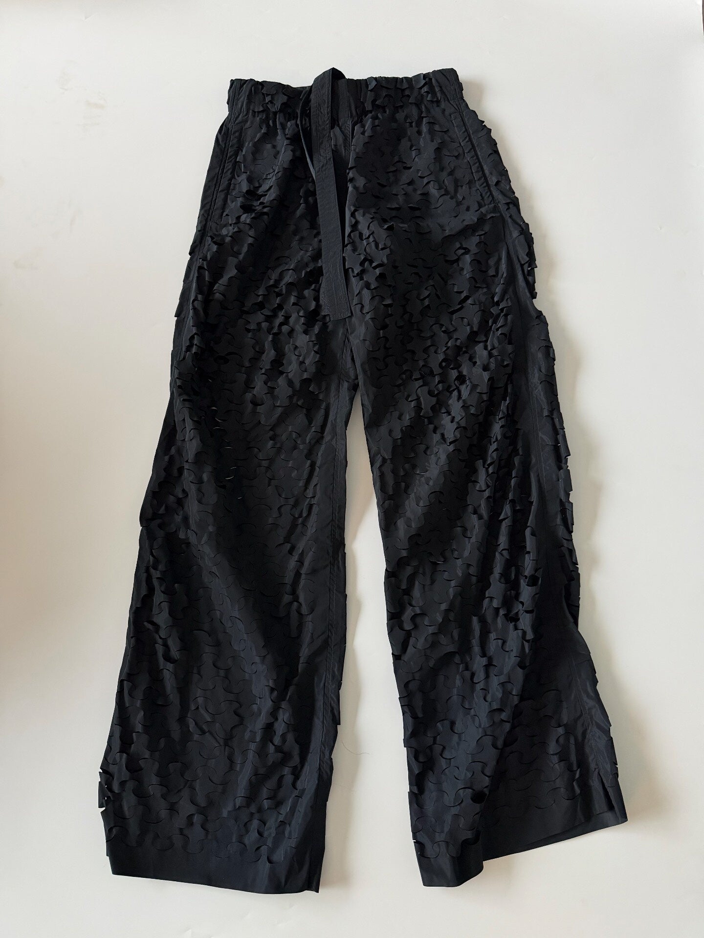 Dries Van Noten SS22 Laser-Cut Textured Trousers
