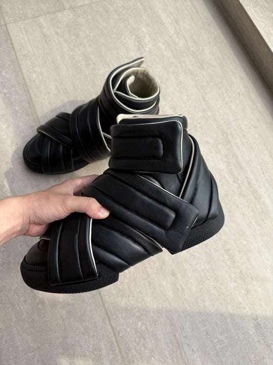 Maison Margiela "Future" Padded Leather Mid-Top Sneakers (SS26)