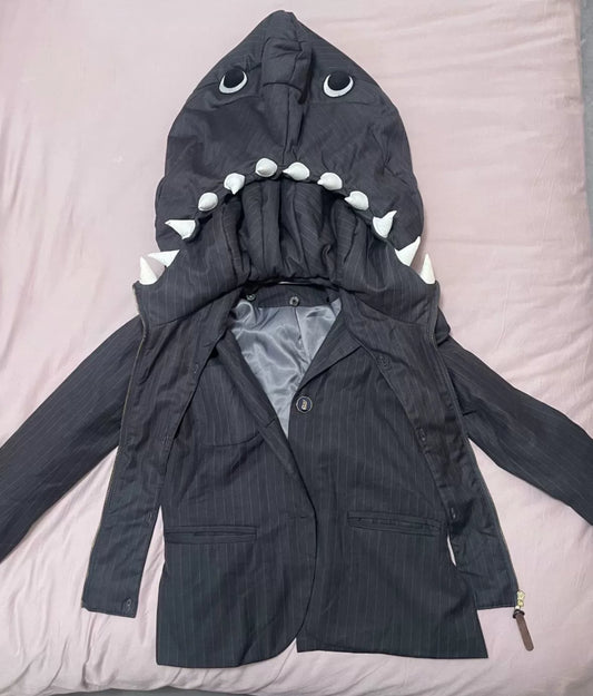 Mercibeaucoup AW11 Archival "Shark Head" Pinstripe Blazer