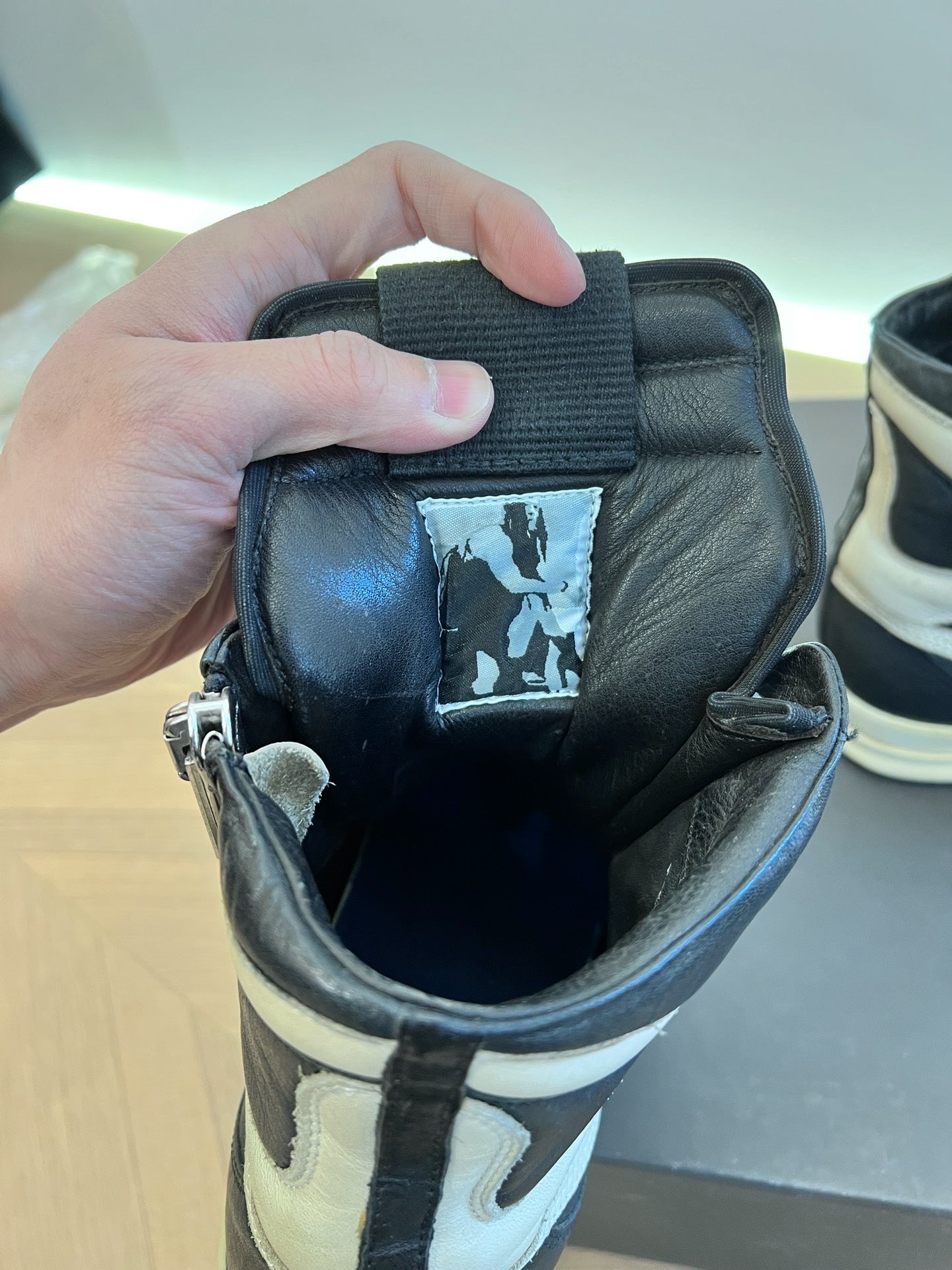 Rick Owens Dunk Leather Sneakers