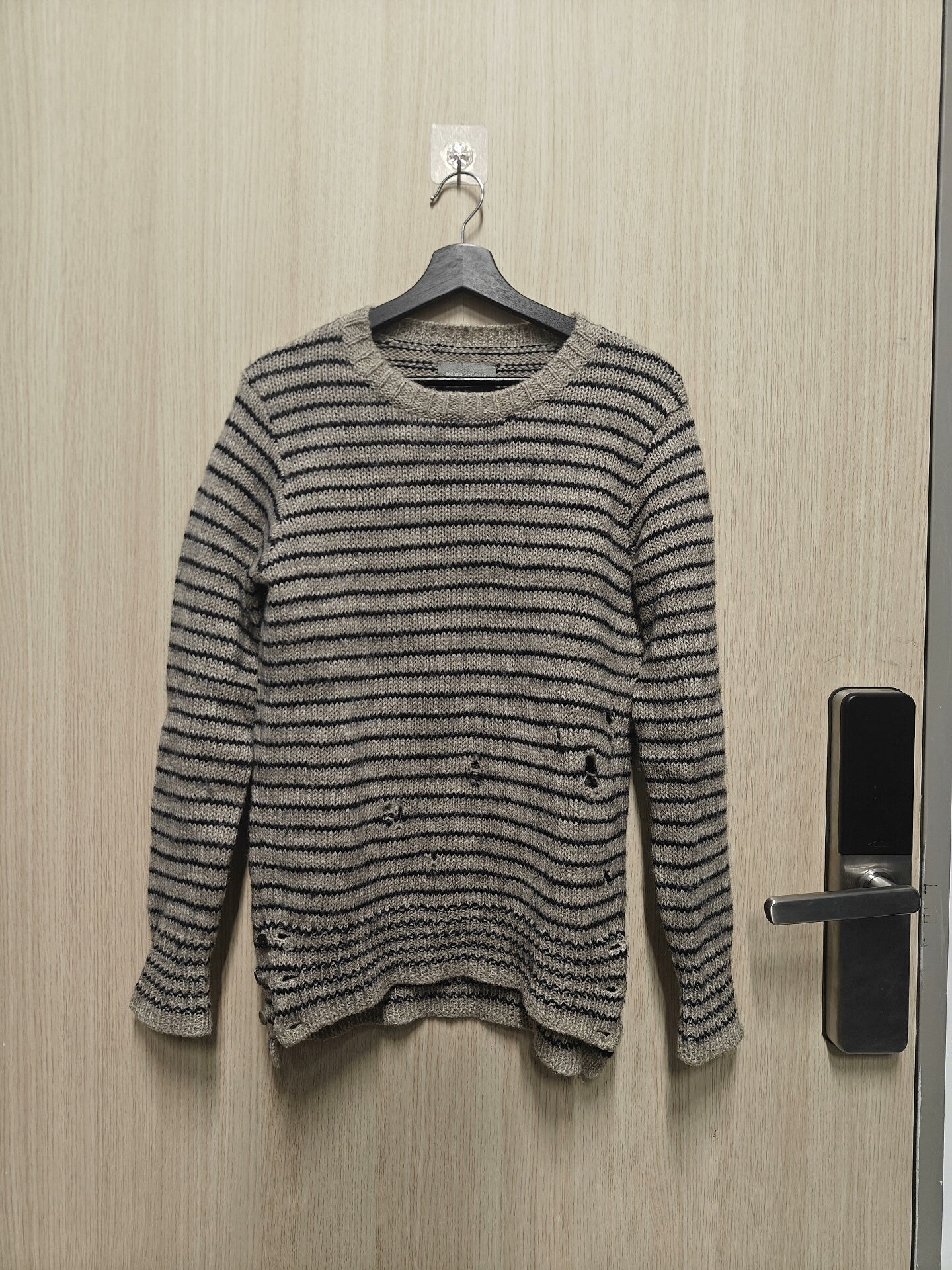 TAKAHIROMIYASHITA TheSoloist. "Grunge" Distressed Wool Sweater