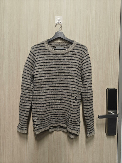 TAKAHIROMIYASHITA TheSoloist. "Grunge" Distressed Wool Sweater