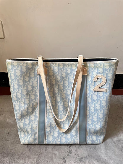 Dior Tote Bag by John Galliano, Light Blue (Vintage)