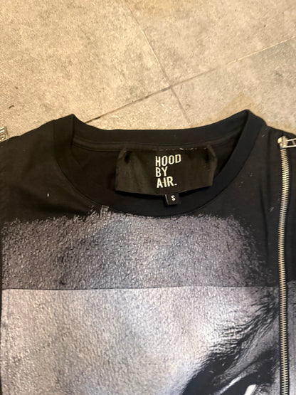Hood by Air FW15 "Face Print" Multi-Zip Reconstruction Sweatshirt