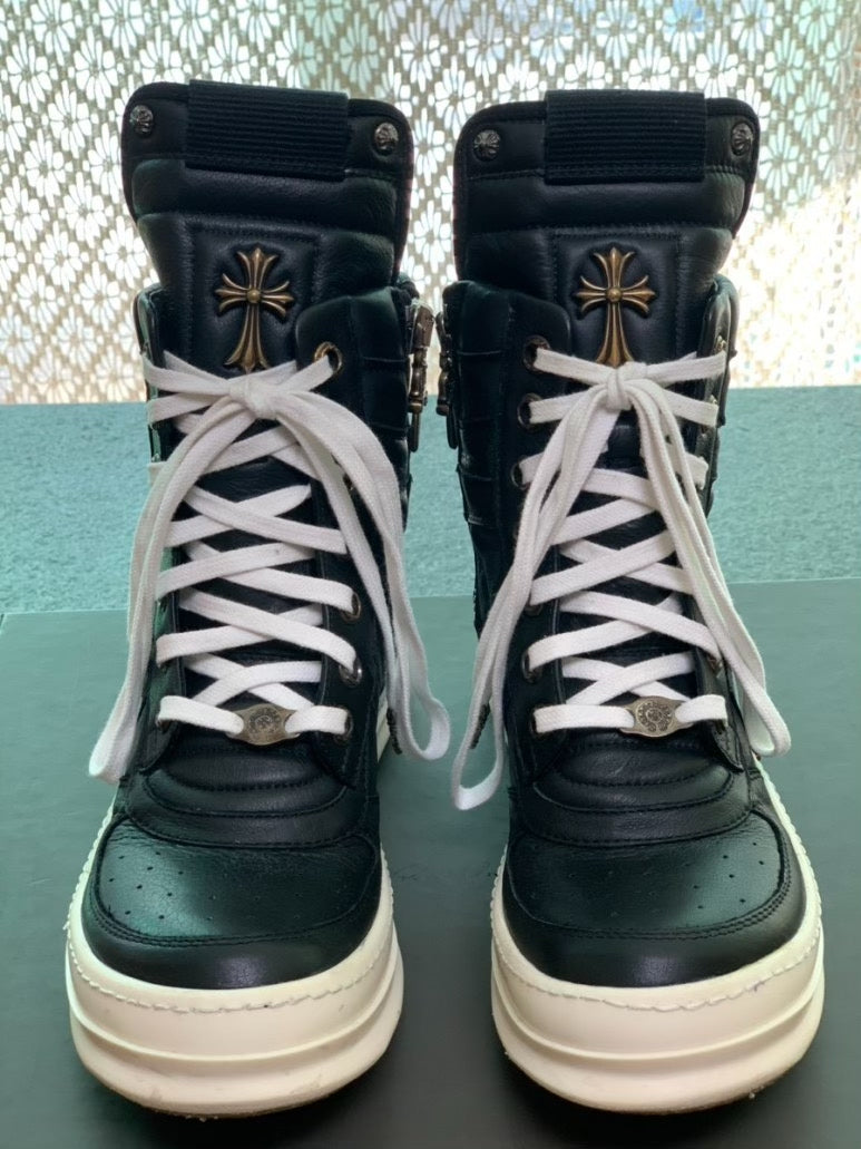 Chrome Hearts x Rick Owens "Dunk" Leather Sneakers (2010)