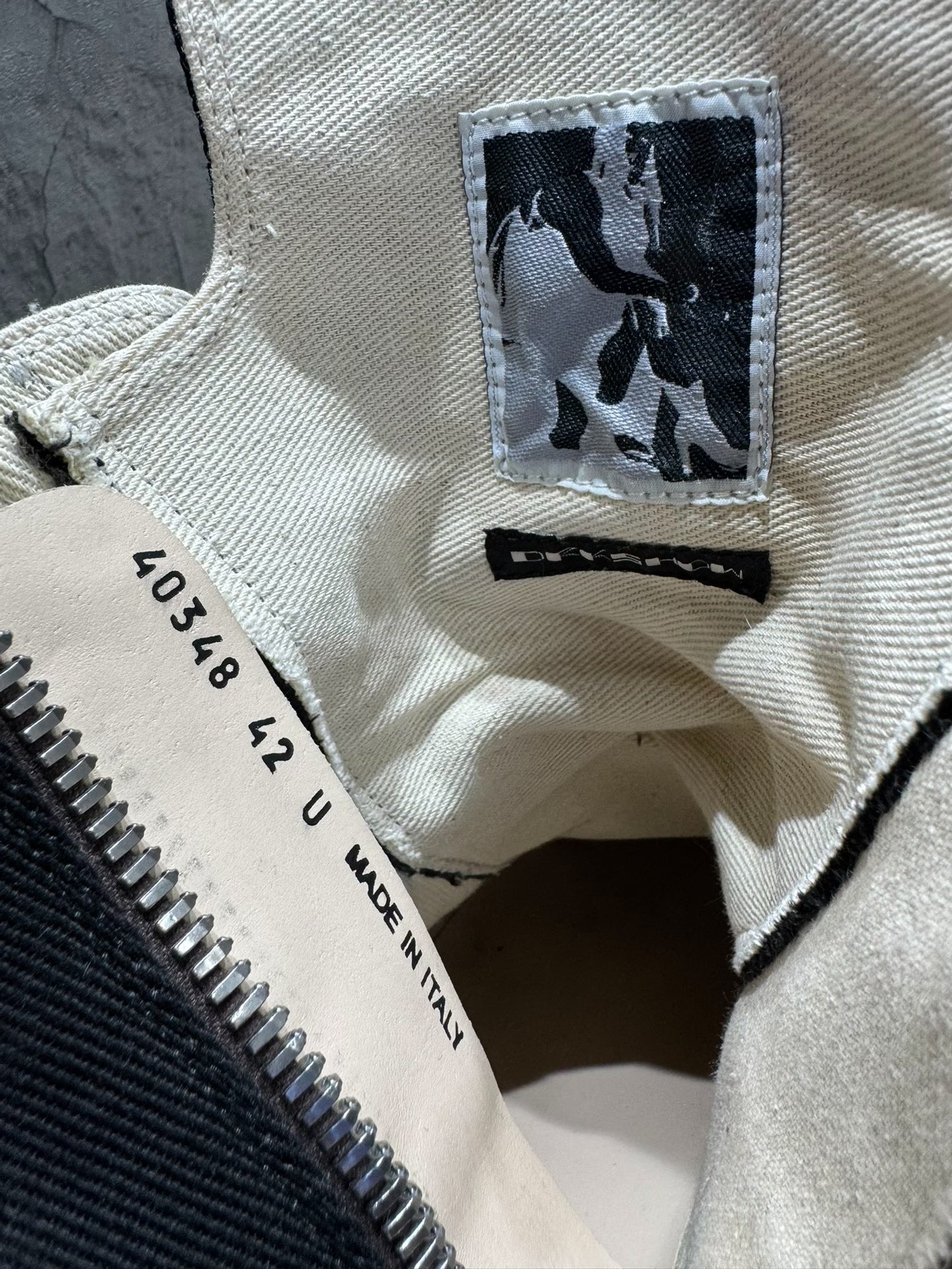 Rick Owens DRKSHDW 24FW "Pentagram" Canvas High-Tops