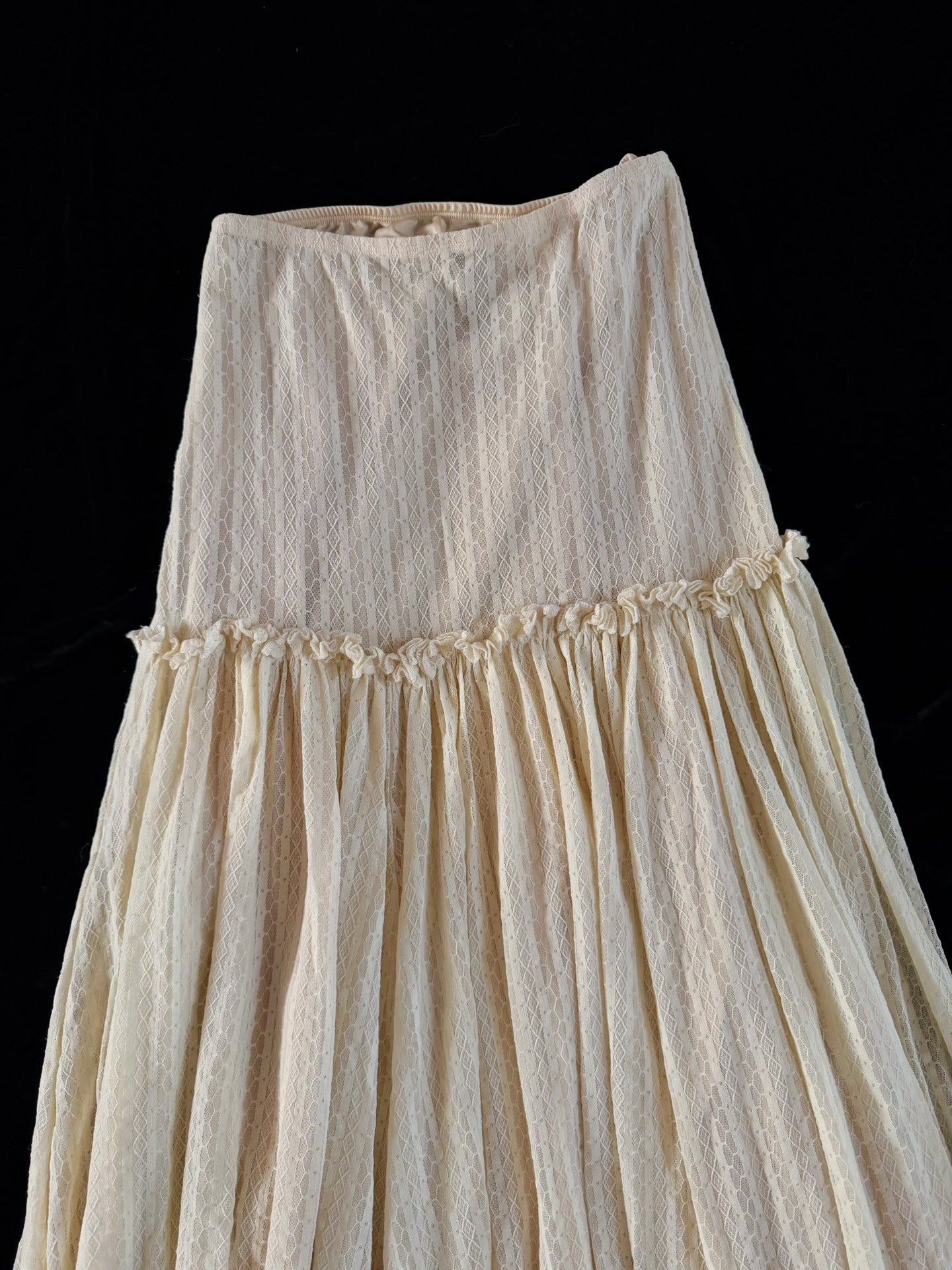 Vintage Jean Paul Gaultier Layered Mesh Maxi Skirt