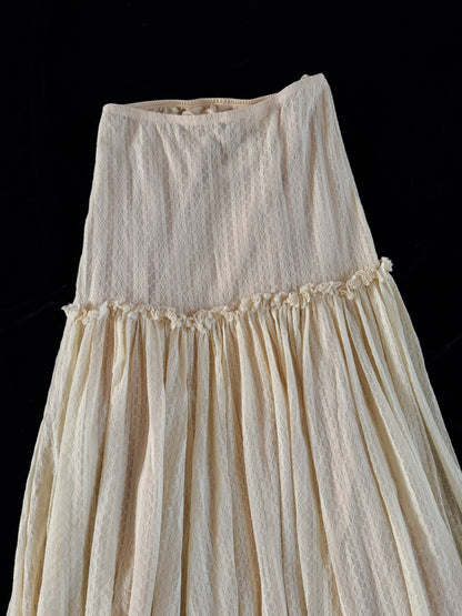 Vintage Jean Paul Gaultier Layered Mesh Maxi Skirt