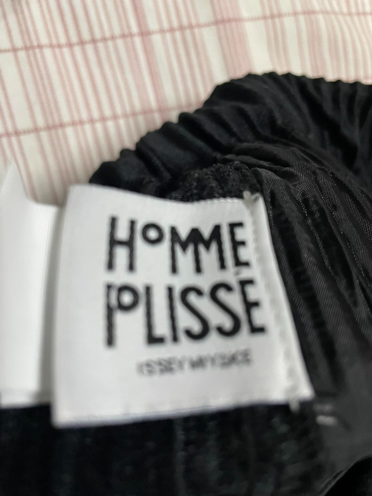 Homme Plissé Issey Miyake Pleated Trousers  Black