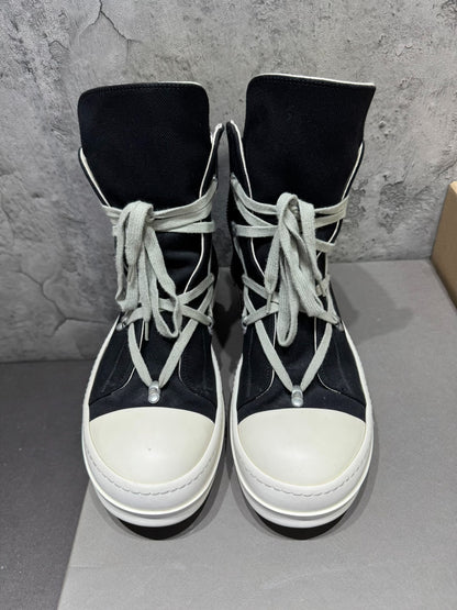 Rick Owens DRKSHDW 24FW "Pentagram" Canvas High-Tops