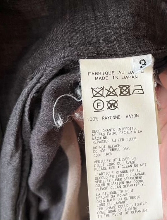 Yohji Yamamoto Pour Homme SS20 "Cradle Woman" Graphic Rayon Shirt