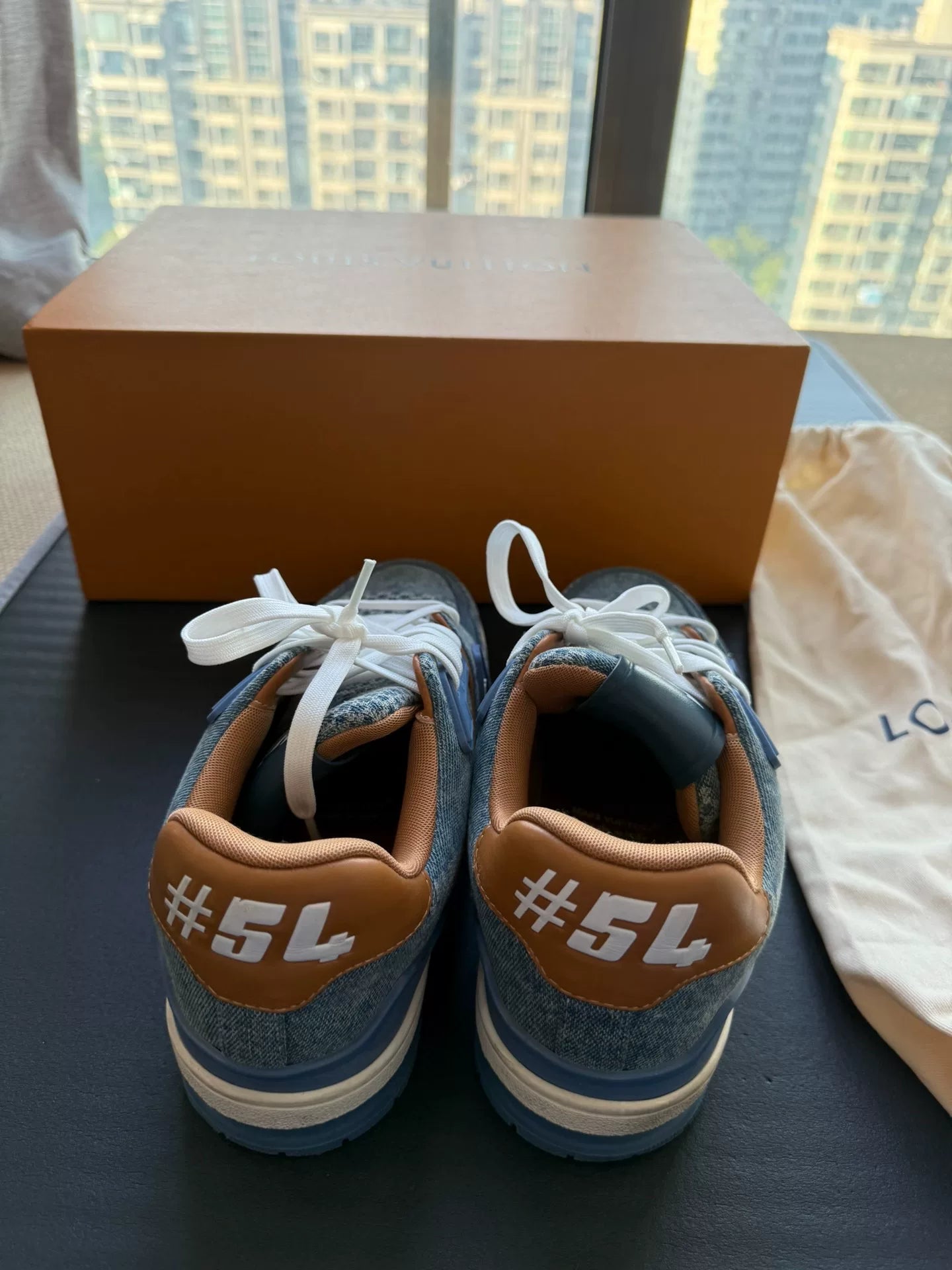 Louis Vuitton Trainer Low 'Monogram Denim' size 39