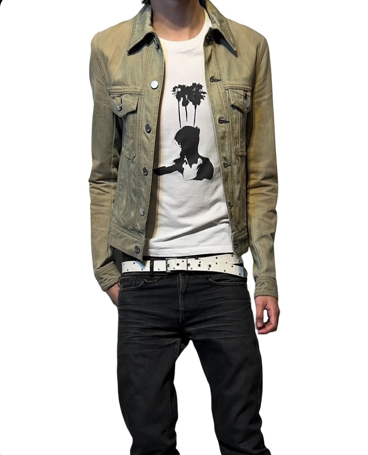 Vintage Dior Homme SS07 "Bruce Lee" Silhouette T-Shirt