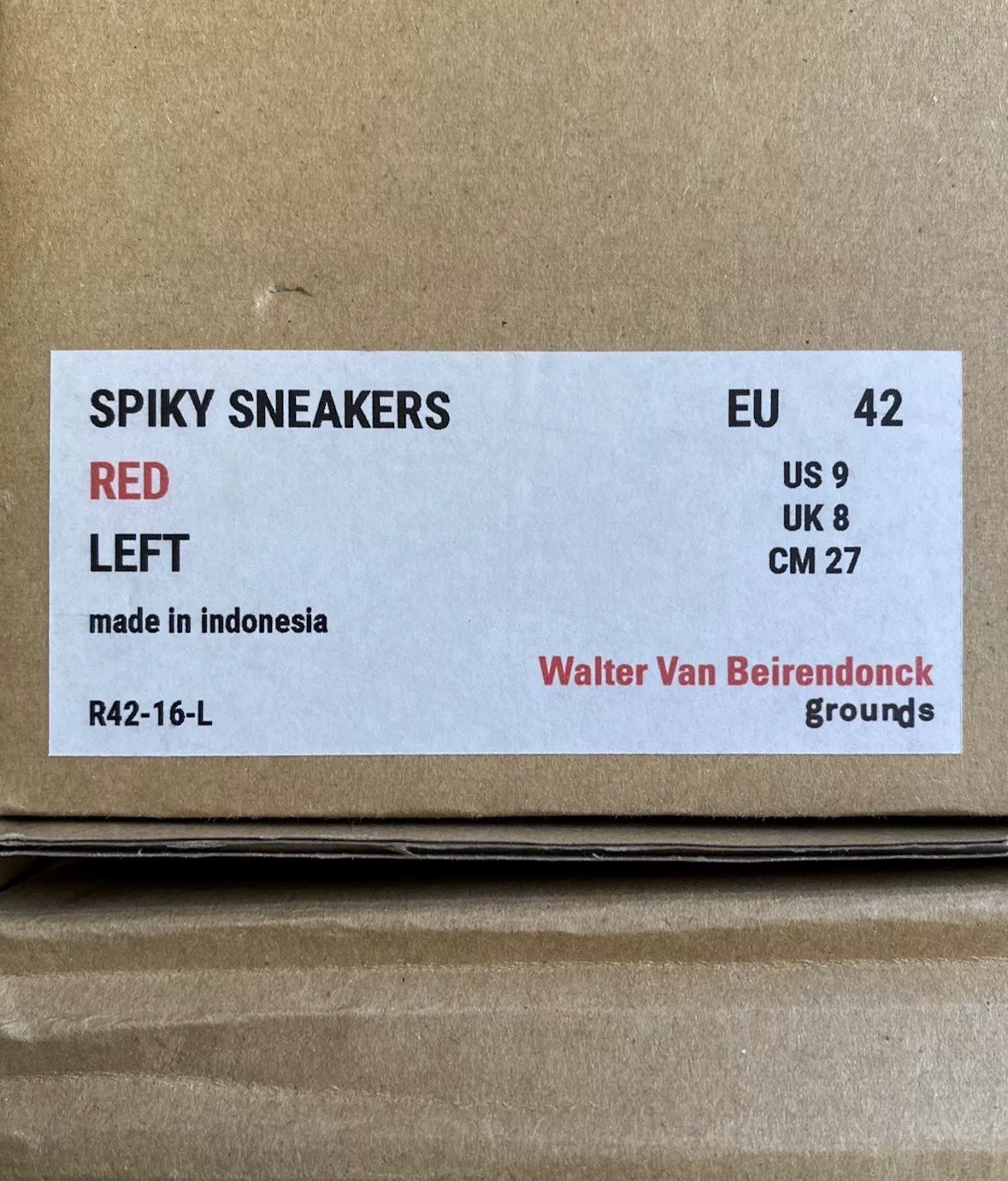Walter Van Beirendonck x Grounds AW20 "Spiky" Sneakers