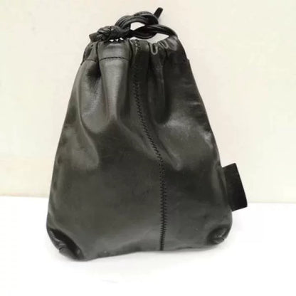 Vintage Jean Paul Gaultier 1990s Safety Pin Leather Pouch