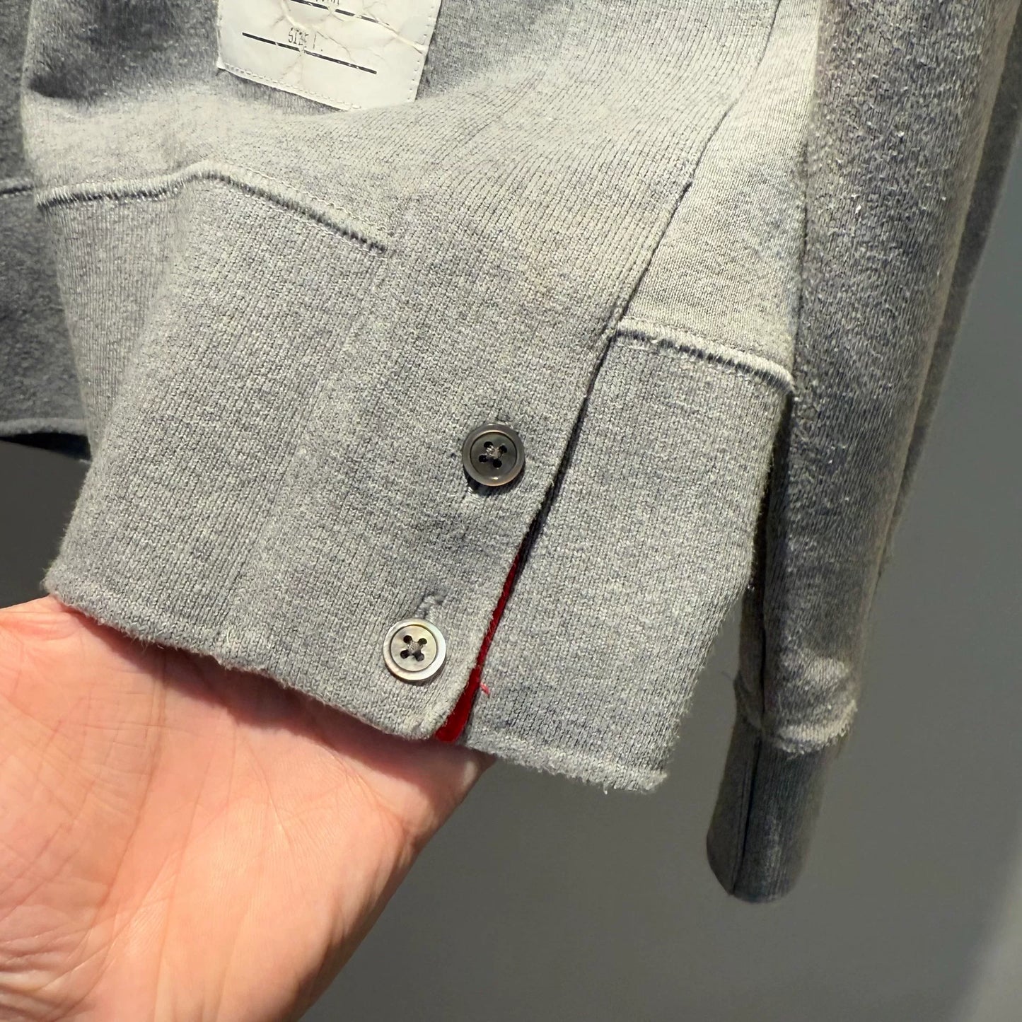 Thom Browne Classic 4-Bar Heather Grey Sweatshirt